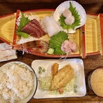 味の食彩館 - 「特別刺身定食」＠1200