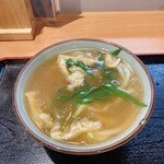 Mendokoro Mimatsu - たぬきうどん。京都のたぬきは餡かけ風。