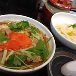 極楽うどん Ah-麺 - 親子丼とミニうどんのセット