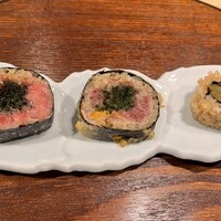 赤坂 鮨大谷 - ネギトロ海ぶどう
                    やまくらげ