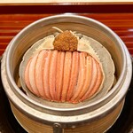 日本料理 かしづき - 雌の香箱蟹　蒸し寿司