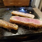 牛かつもと村 - 牛かつ。