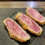 牛かつもと村 - 牛かつ。