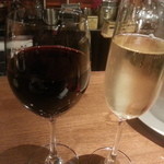 オカモト - ２０１３・１１月　赤グラスワイン、スパークリングボトル