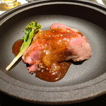 リュミエール大阪KARATO - コースのお肉（下にはジャガイモソテー）