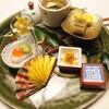 Senkyourou Oku No Kigi - 八寸は正月らしく。フグの白子とアワビを入れた茶わん蒸しやら子持ち昆布、安納芋くず寄せ、など。