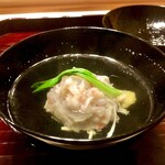 多仁本 - 香箱蟹の真薯のお椀　旨味たっぷりの蟹身と澄んだだし汁