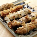 Yakitori (grilled chicken skewers) platter