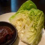 やきとん朱蔵 - キャベツみそ