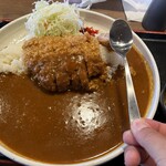 Daifukuya - 直径30cmは雄にあろうかというデカい皿に、アホほどカレーが盛られています（笑）