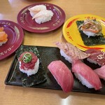 スシロー - 天然本マグロ六貫盛り　美味しい〜