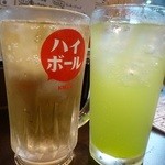 やきとん朱蔵 - ハイボール＆青りんごサワー