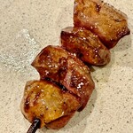 焼鳥 せきね - 甲斐路軍鶏のレバー　美味過ぎて喫驚　特濃クラスの濃厚なレバーです