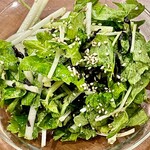 焼鳥 せきね - 塩昆布セロリ　今日はホワイトセロリ