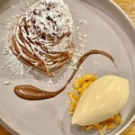 渡辺料理店 - ワイフのモンブランも見た目は美味しそうです　きっと甘くて悶絶しちゃうんでしょうけどｗ