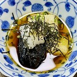 Kosetsu - 揚げ出汁豆腐には茄子が追加で酒肴にぴったり