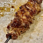 焼鳥 せきね - 伊達鶏つなぎ　ハツ元です　本日のNo.1です！
