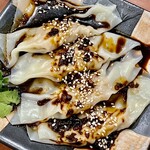 焼鳥 せきね - 鶏雲呑　バルサミコで軽い酸味と甘味を加えてます