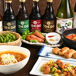 もつ煮のまつい - ドリンク写真:飲み物とおつまみ