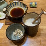 手打ち蕎麦・鮨 いまふく - どろどろ別仕立ての蕎麦湯と蕎麦の実