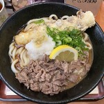 Sankau Don Han Ge Shou - 肉ちくわ天ぶっかけ（温）