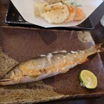 あそ処のたこ焼き - 天然鮎？たまご沢山ありました