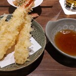 寿司と炉端焼 四季花まる - えびの天ぷら(462円)