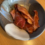 松阪牛焼肉 一升びん - 中落ちカルビ(味噌ダレ)一升びんｻﾝの オリジナル味噌ダレが 美味しい♥️よ〜♫