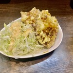 尼龍 - チャーシュー天ぷら(ハーフ) 300円