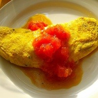 カフェトスカ - 焼き立てオムレツ。