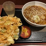 Echigo Soba - かき揚げ丼セット 690円