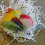 オーベルジュ サウステラス - 彩りの綺麗なミニサラダ〜❤