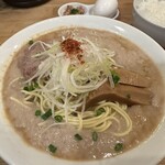 麺屋 極鶏 - 鶏だくラーメン950円