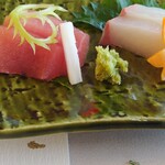 オーベルジュ サウステラス - マグロ、ハマチのぷりぷりな刺し身〜新鮮、美味しい〜❤