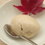 幸鮨 - デザート、ほうじ茶のアイス〜