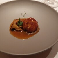 フランス料理 壺中天 - 白子も包みも食感が複雑でした。