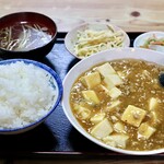 大輪 - 麻婆豆腐定食・ライス大盛