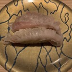 鮨処 なごやか亭 - ひらめのえんがわ