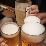 北海道の旬味 南3西4 うにとかにといくら - まずは乾杯