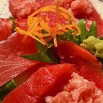 みなと市場 小松鮪専門店 - おうちごはん！赤身まぐろとネギトロ丼！作ってみました〜！