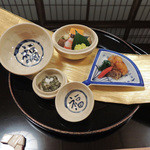 京都 吉兆 - 鮑とんぷりが福の器に〜♬