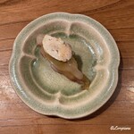 千陽 - 鮟鱇と鮟鱇の肝のにぎり