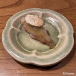 千陽 - 鮟鱇と鮟鱇の肝のにぎり