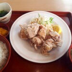 Joi Furu - 塩唐揚げ定食(ご飯大盛り)