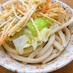 手打ちうどん なべ - 肉天つけ