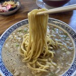 旭川中華そば 風來堂 - 麺はこんな感じ