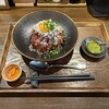 KUNIMI - TKG＆山ワサビにバジルソース別皿計1390円