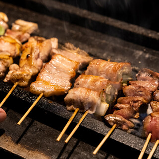 You can order from just one ◎Enjoy authentic charcoal-grilled yakitori using Hokkaido chicken.