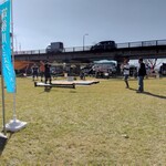 B-yond - スラックラインのエキジビションも