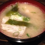 ぐっつり庵 - あら入りのお味噌汁